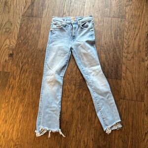 Mother insider frayed ankle jeans limited edition